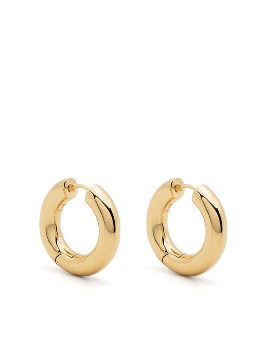 Gold-plated Chunky Hoops Medium Hoop Earrings