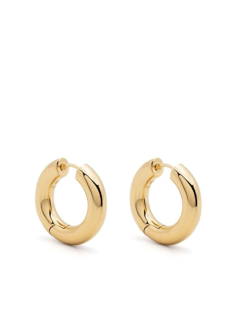 Gold-plated Chunky Hoops Medium Hoop Earrings
