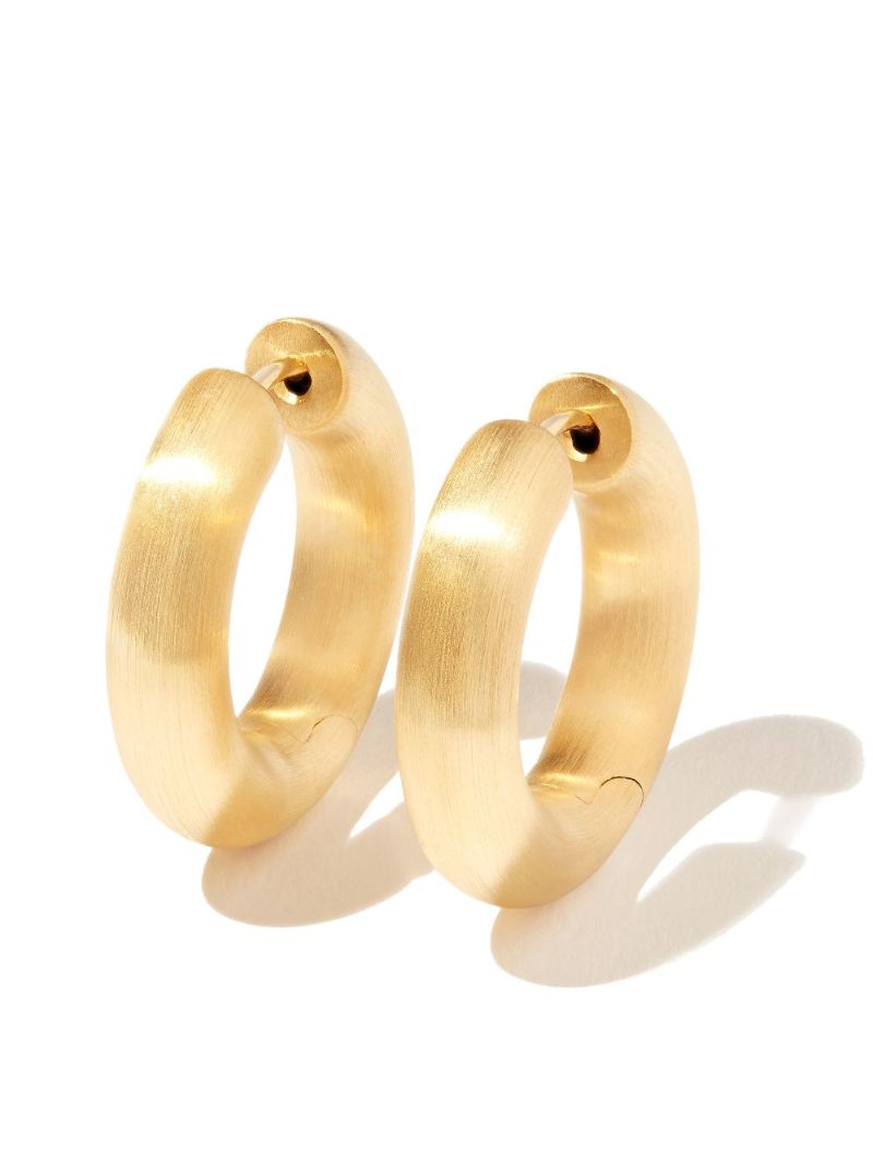 Gold-plated Chunky Medium Hoop Earrings