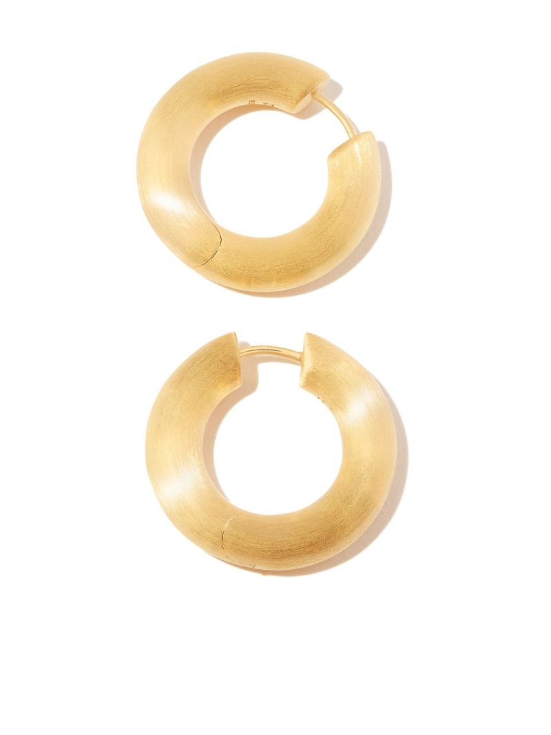 Gold-plated Chunky Medium Hoop Earrings