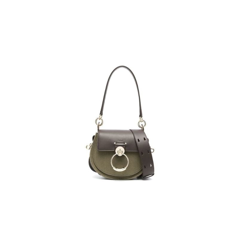 Green Tess Small Linen Cross Body Bag