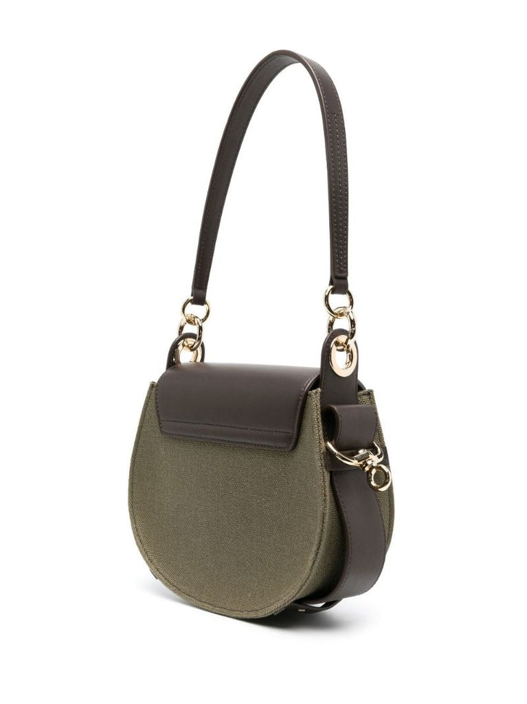 Green Tess Small Linen Cross Body Bag