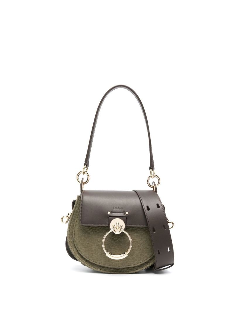 Green Tess Small Linen Cross Body Bag