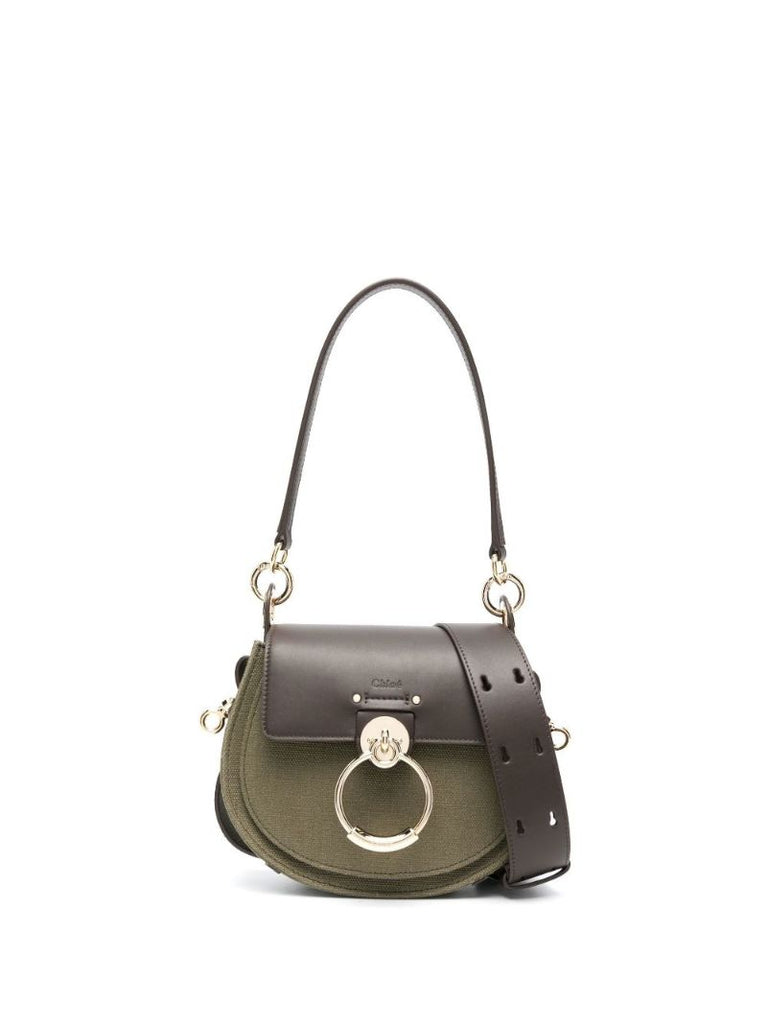 Green Tess Small Linen Cross Body Bag