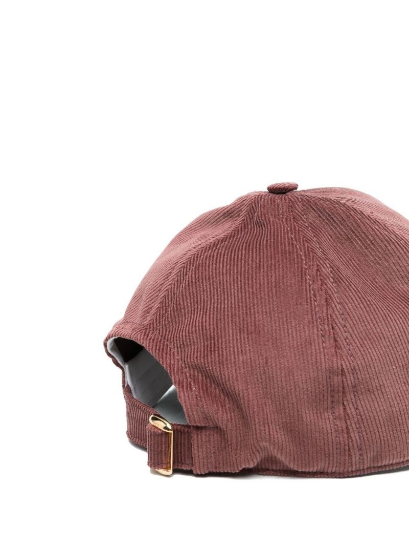 Pink Triomphe Corduroy Baseball Cap
