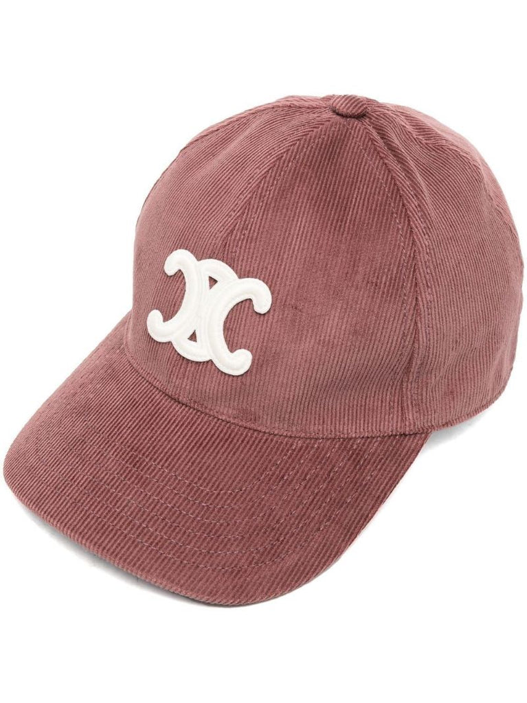 Pink Triomphe Corduroy Baseball Cap