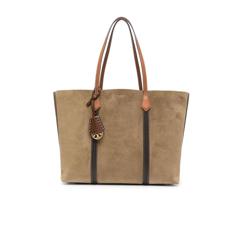 Brown Large Suede Tote Bag