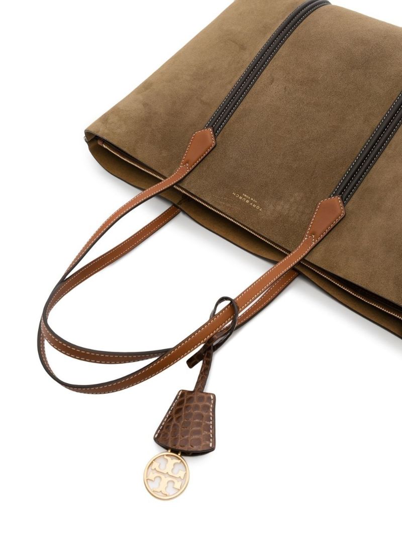 Brown Large Suede Tote Bag