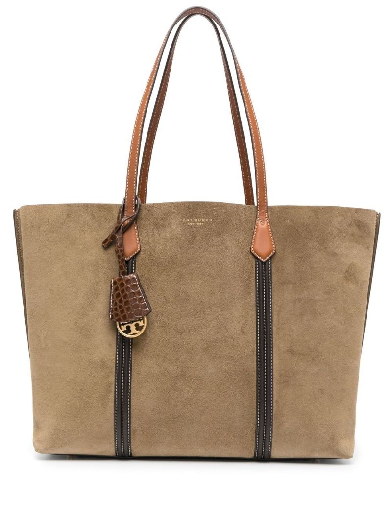 Brown Large Suede Tote Bag