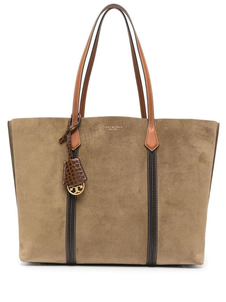 Brown Large Suede Tote Bag