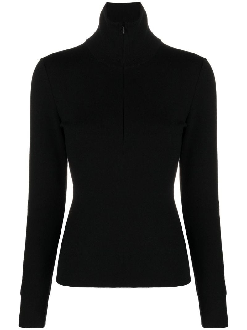 Black Roll-neck Sweater
