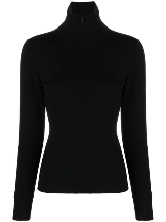 Black Roll-neck Sweater