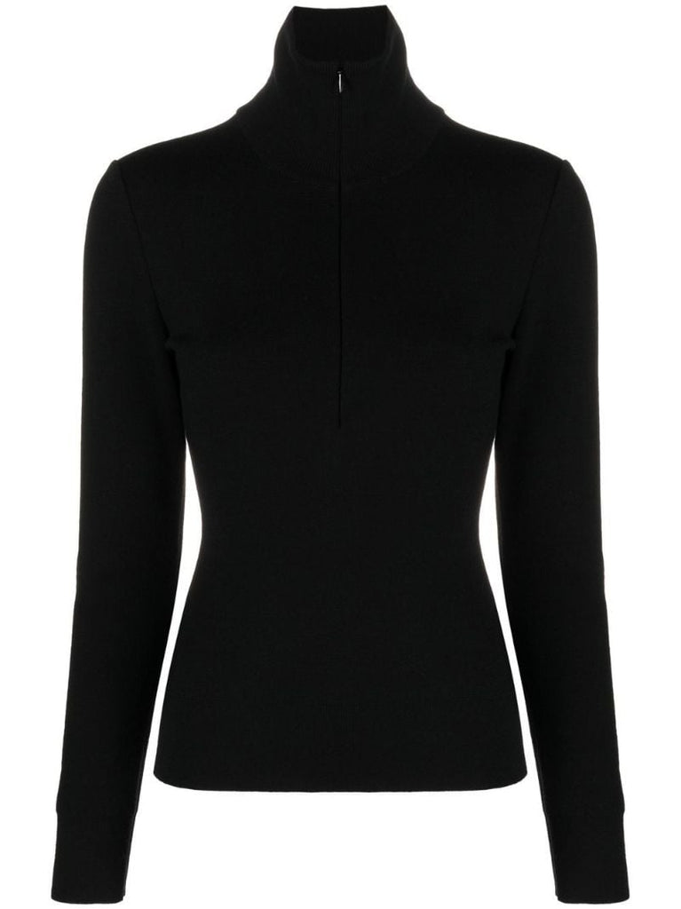 Black Roll-neck Sweater
