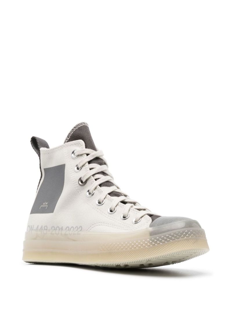 X A-cold-wall* Grey Chuck 70 High-top Sneakers