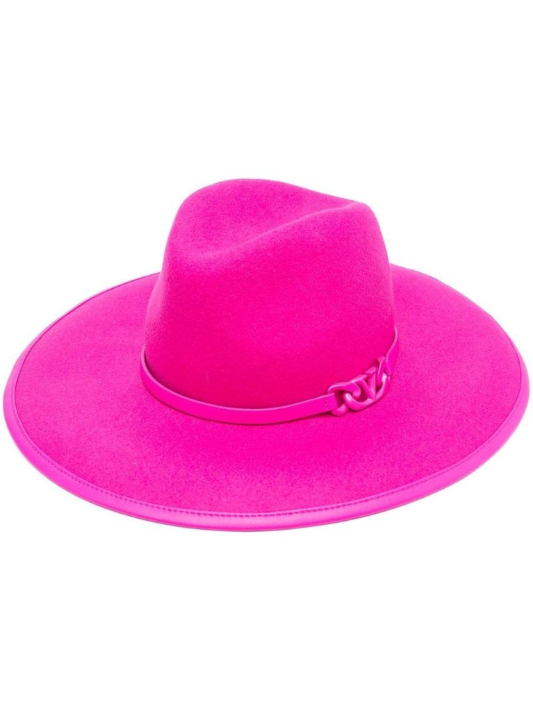 Pink Vlogo Signature Fedora Hat
