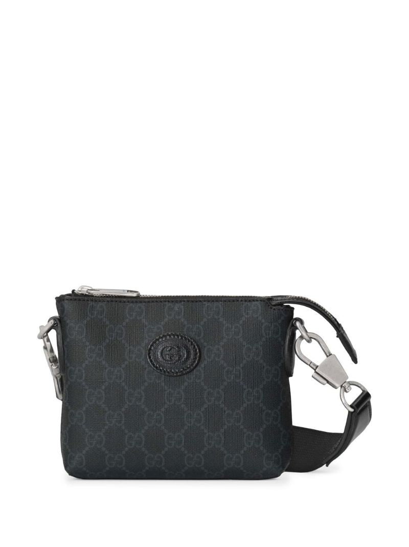 Black Interlocking G Messenger Bag