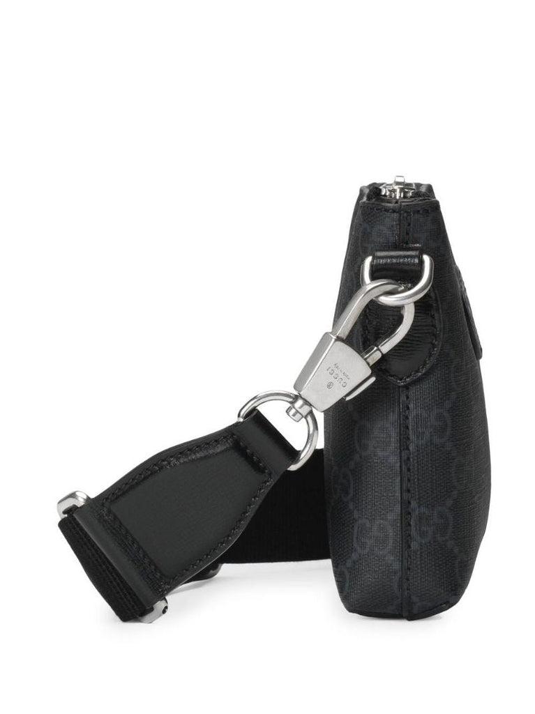 Black Interlocking G Messenger Bag