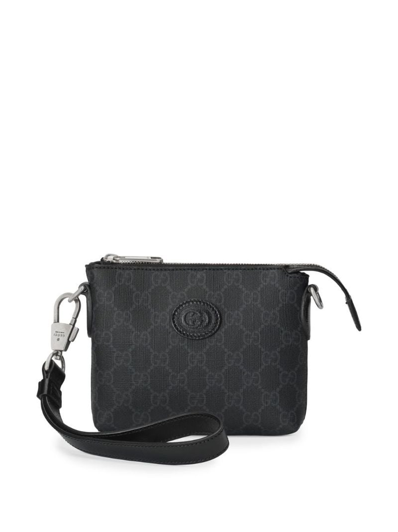 Black Interlocking G Messenger Bag