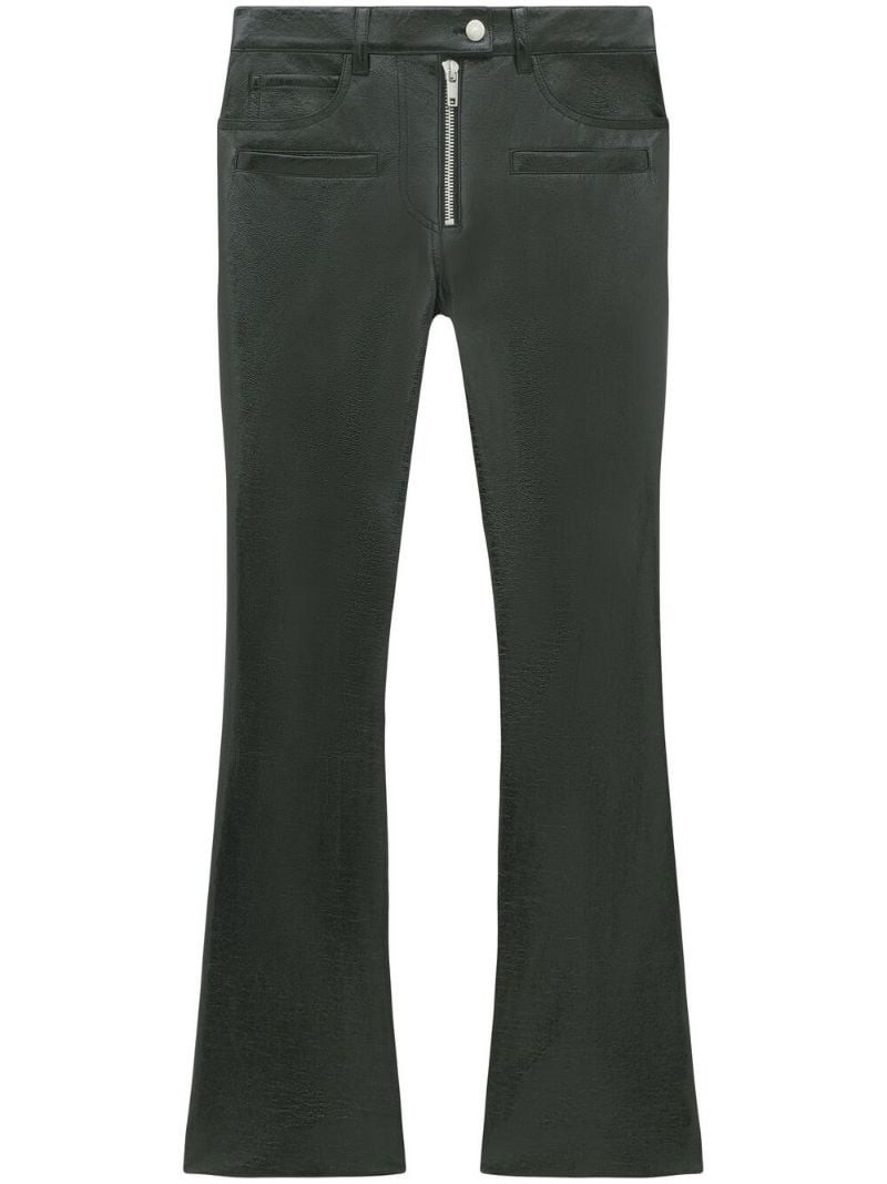 Black Corolle Vinyl Trousers