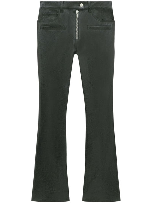 Black Corolle Vinyl Trousers