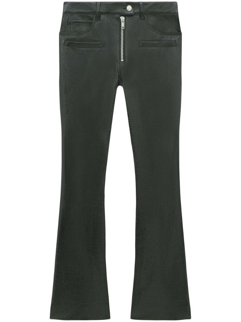 Black Corolle Vinyl Trousers