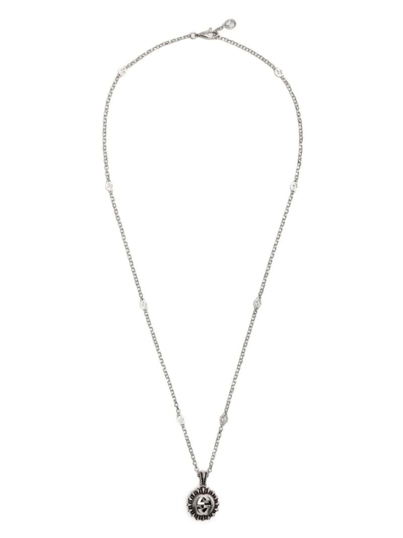 Sterling Silver Interlocking G Necklace