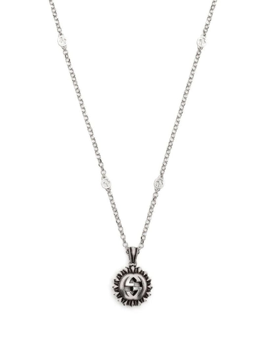 Sterling Silver Interlocking G Necklace