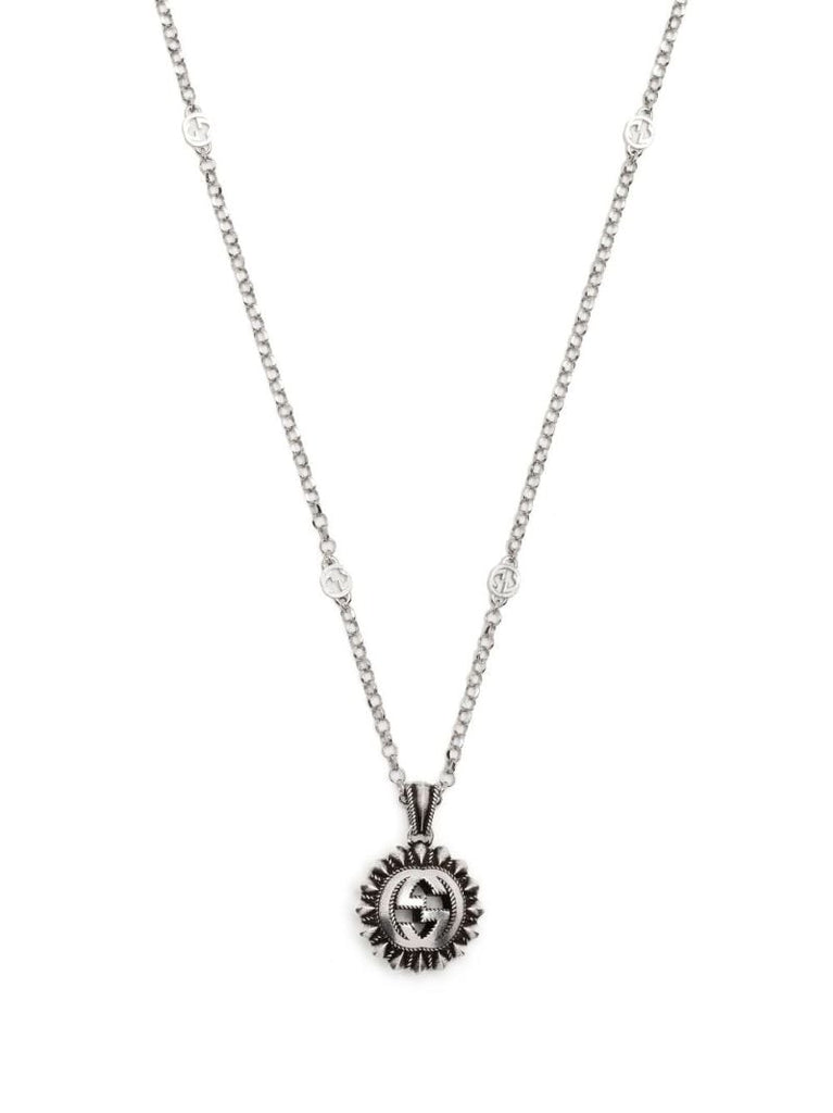 Sterling Silver Interlocking G Necklace