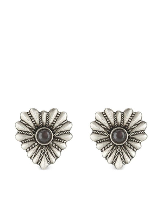 Sterling Silver Interlocking Heart Earrings