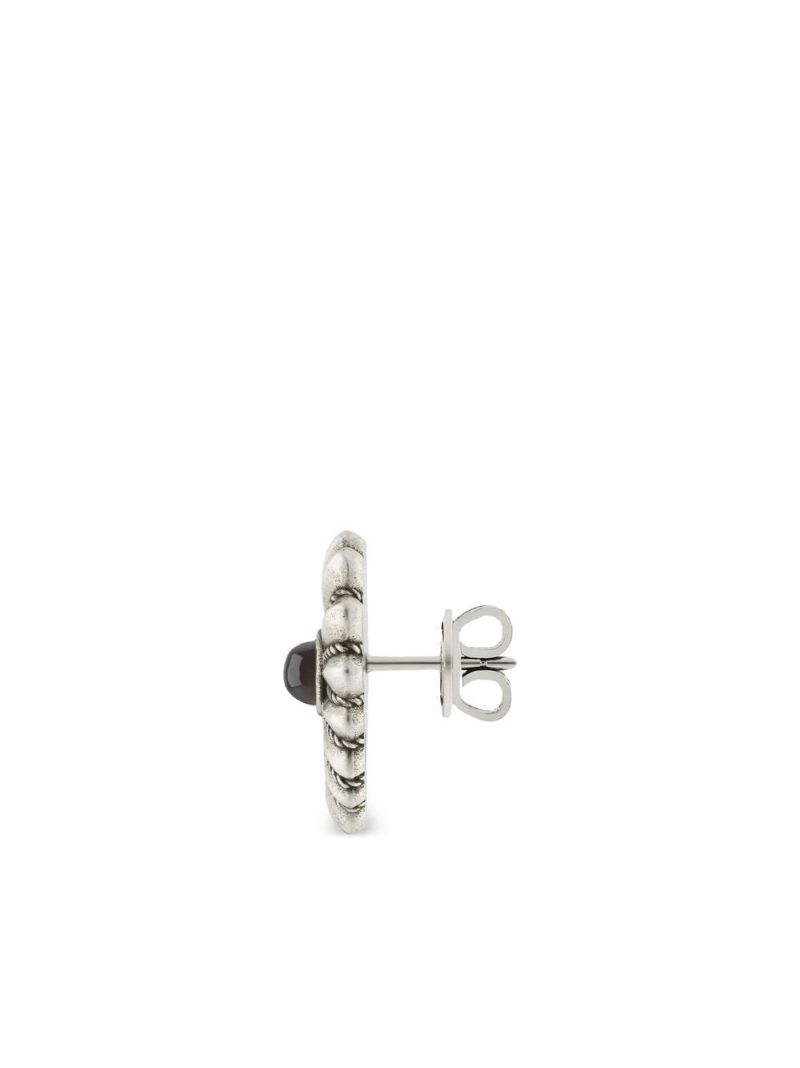 Sterling Silver Interlocking Heart Earrings