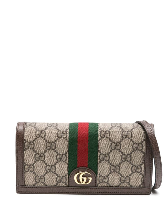 Neutral Ophidia Gg Supreme Shoulder Bag