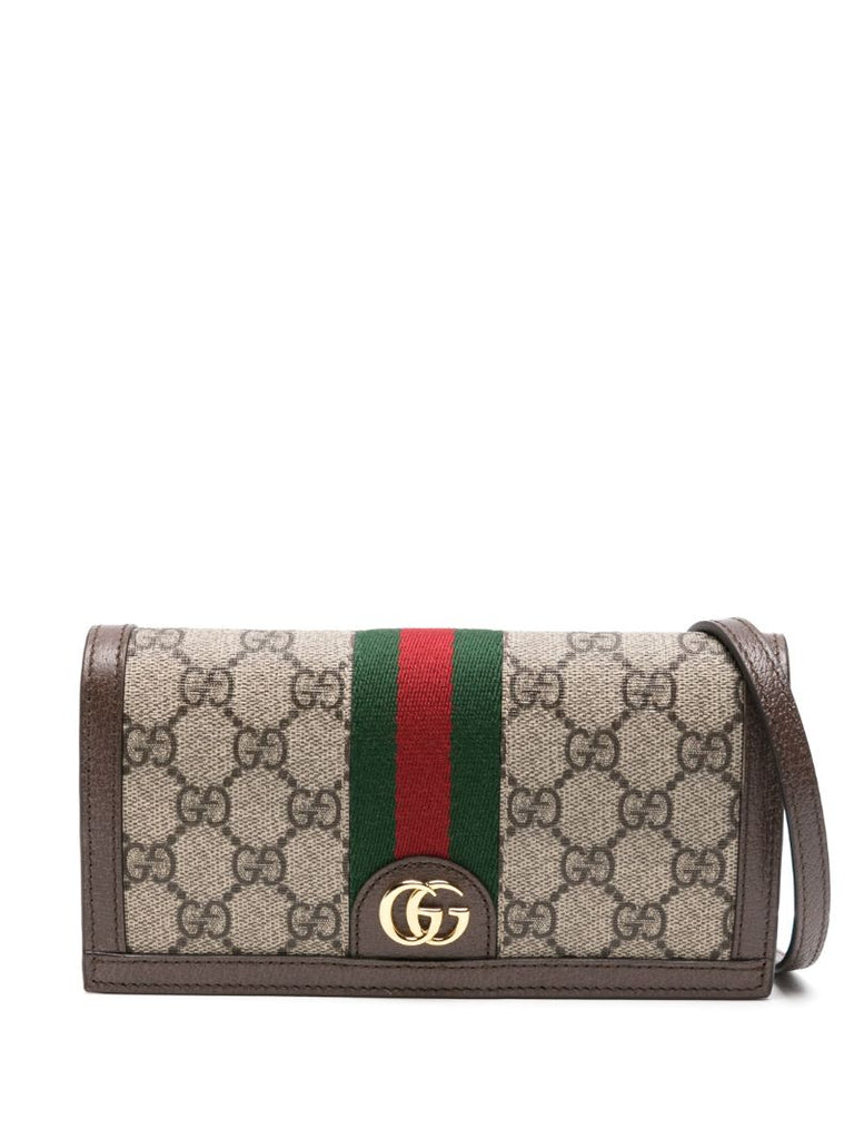 Neutral Ophidia Gg Supreme Shoulder Bag