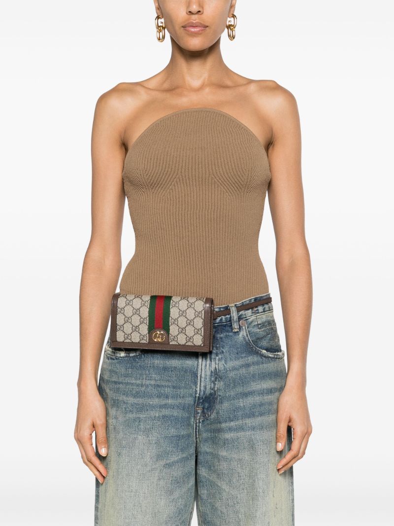 Neutral Ophidia Gg Supreme Shoulder Bag