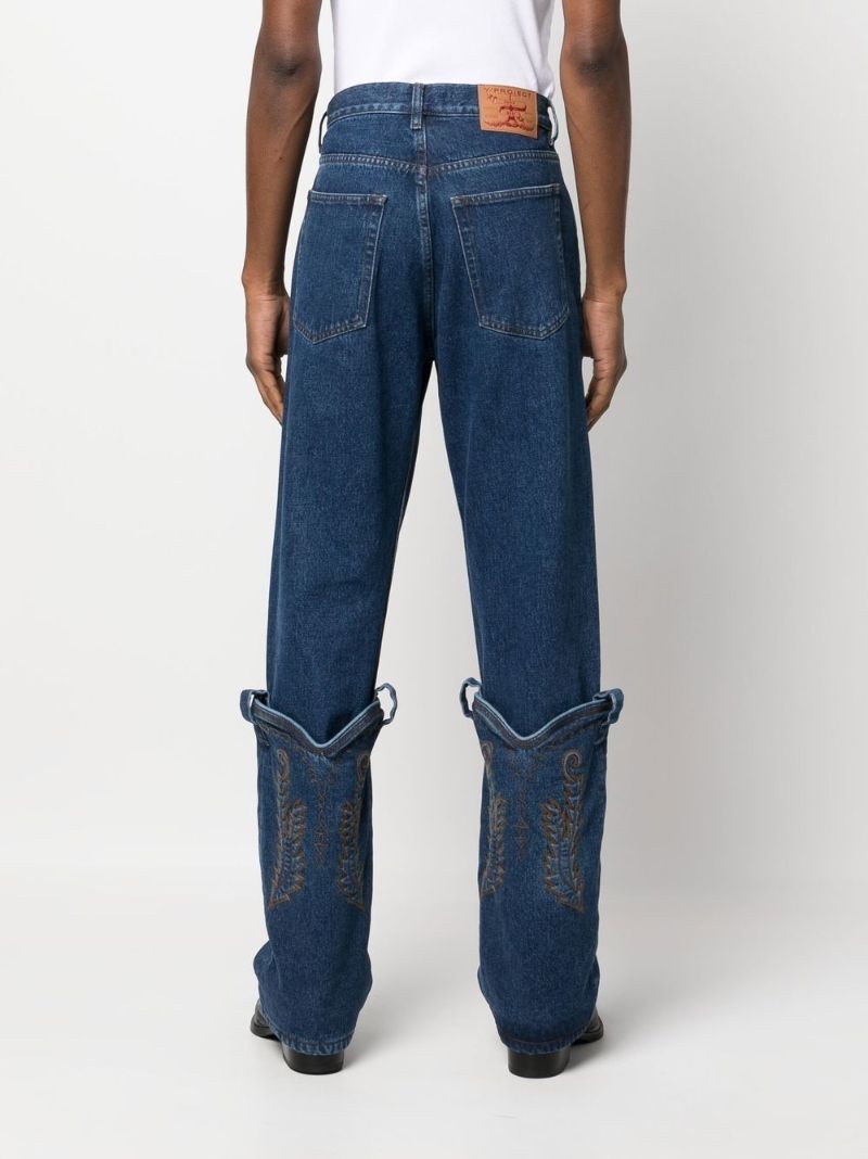 Blue Cowboy Straight-leg Jeans