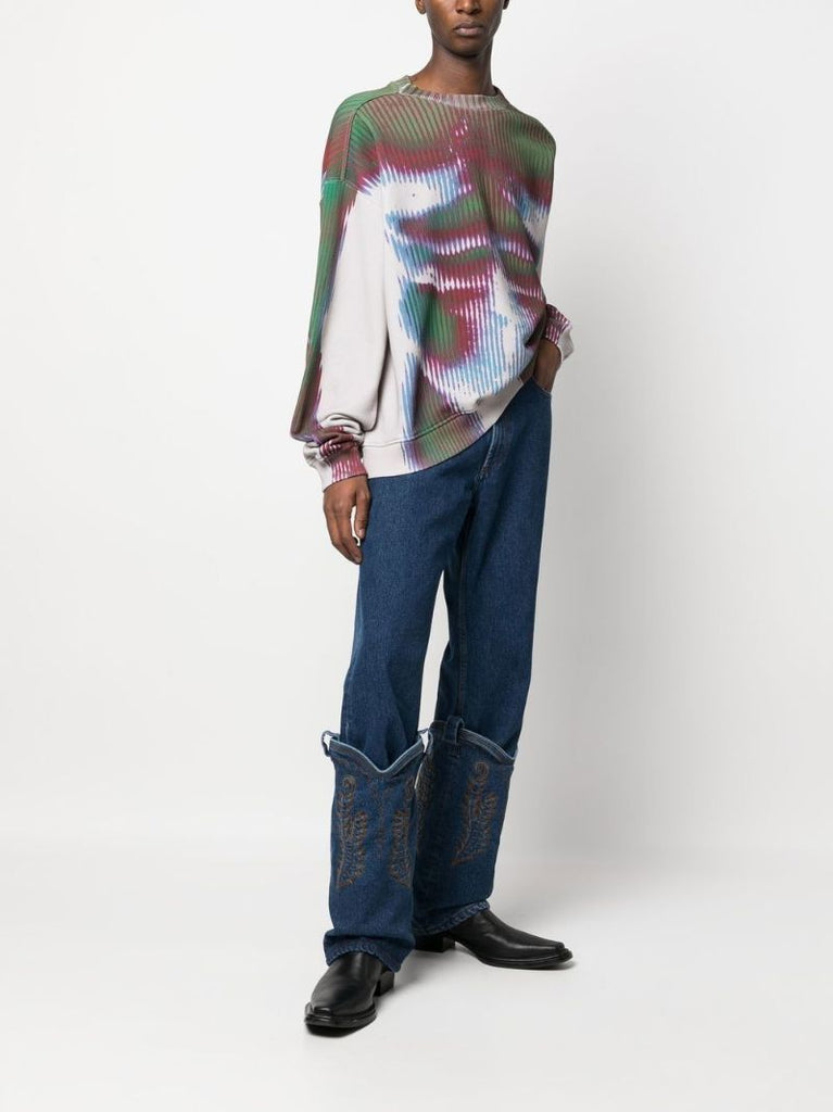 Blue Cowboy Straight-leg Jeans