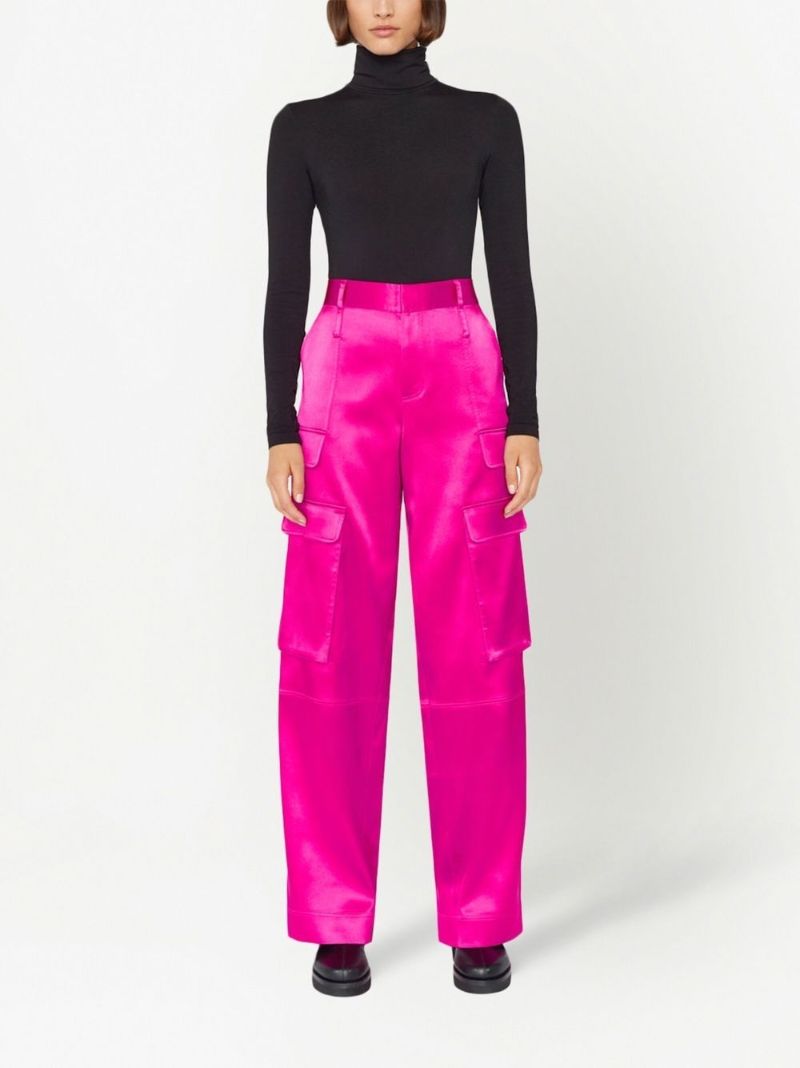 Pink Cargo Style Trousers