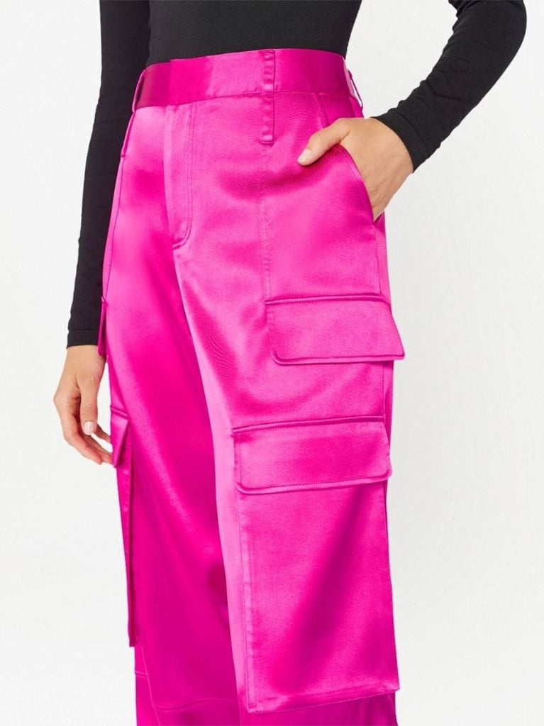 Pink Cargo Style Trousers