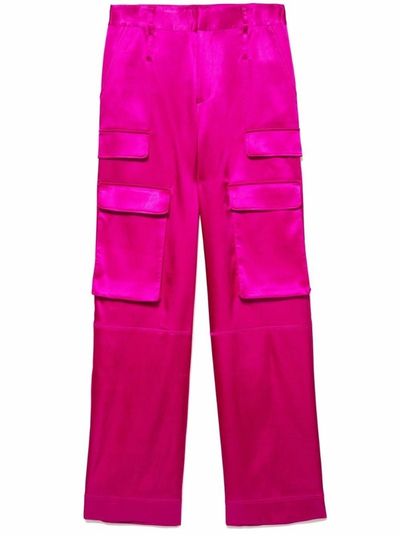 Pink Cargo Style Trousers