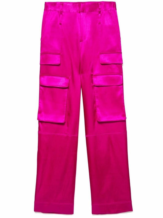 Pink Cargo Style Trousers