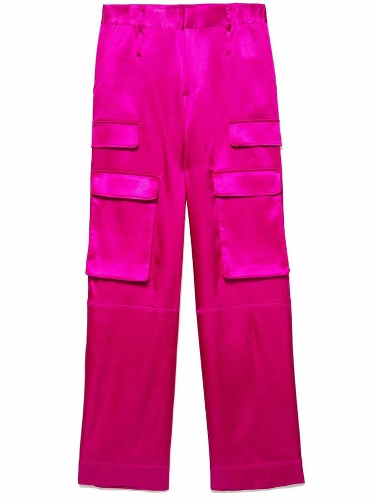 Pink Cargo Style Trousers