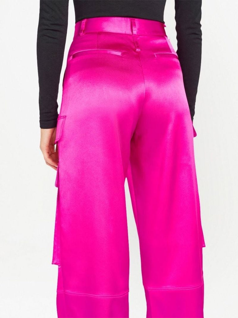 Pink Cargo Style Trousers