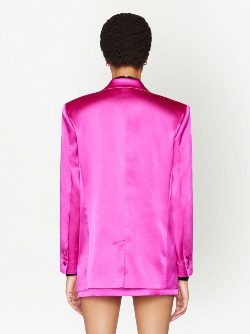 Pink Single-breasted Blazer