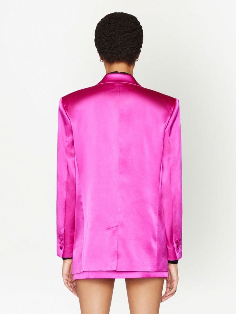 Pink Single-breasted Blazer
