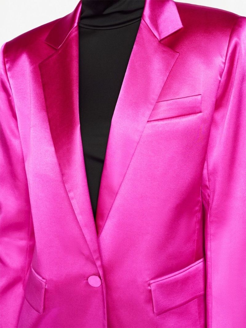 Pink Single-breasted Blazer