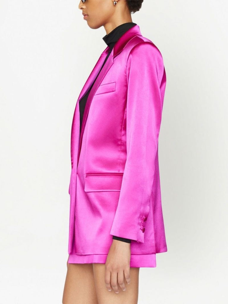 Pink Single-breasted Blazer