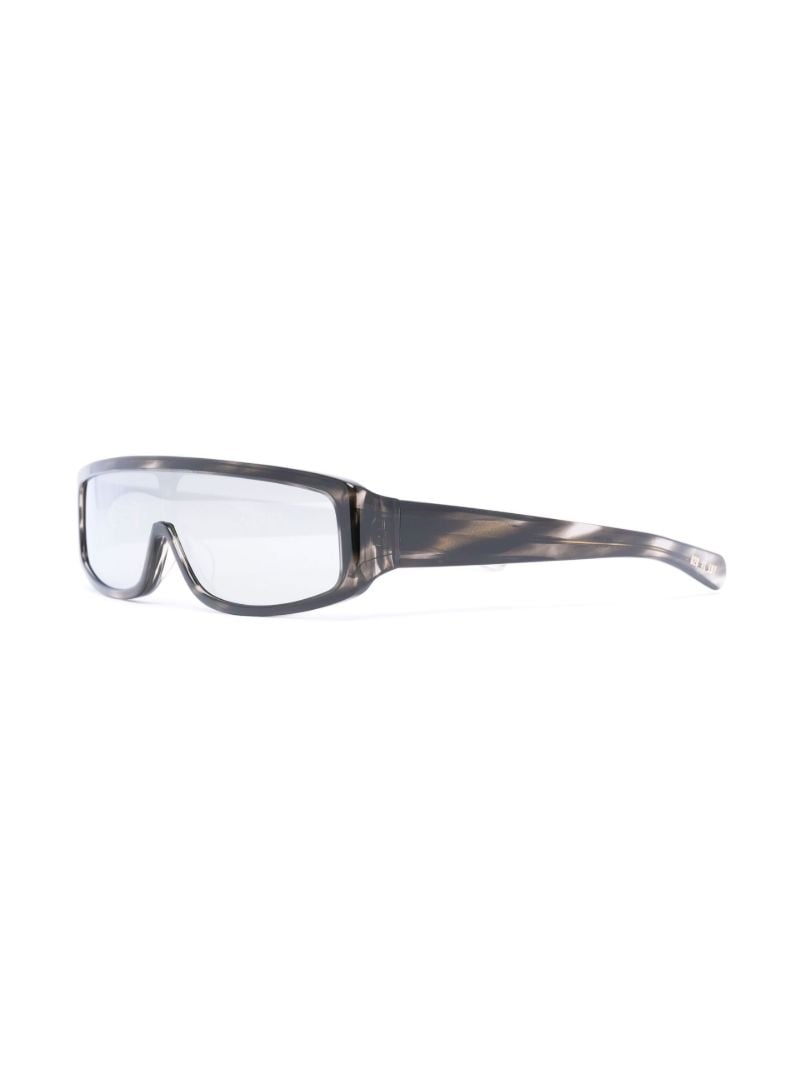 Grey Slice Reflective Sunglasses