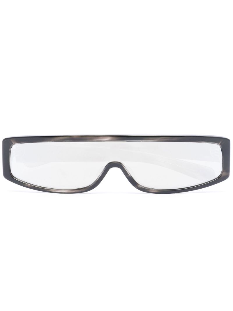 Grey Slice Reflective Sunglasses