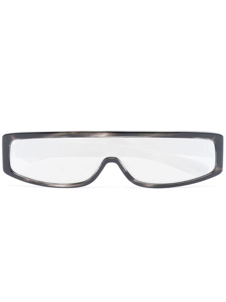 Grey Slice Reflective Sunglasses