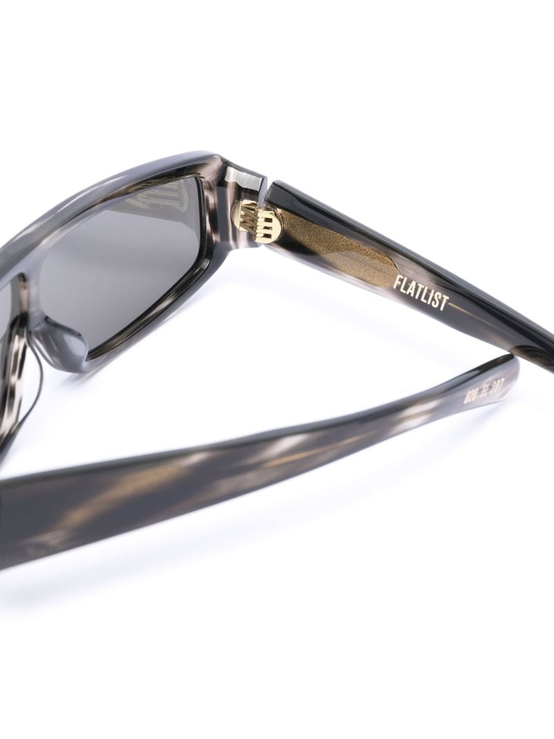 Grey Slice Reflective Sunglasses