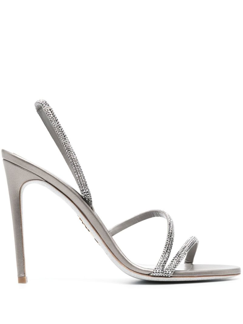 Silver 115 Crystal-embellished Sandals